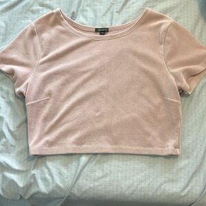 Wild Fable Pink Boxy Crop T-Shirt